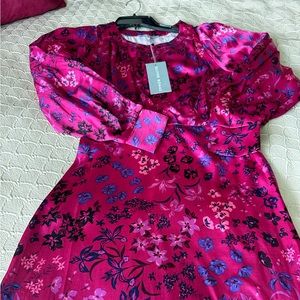 Floral print, dolman sleeve dress